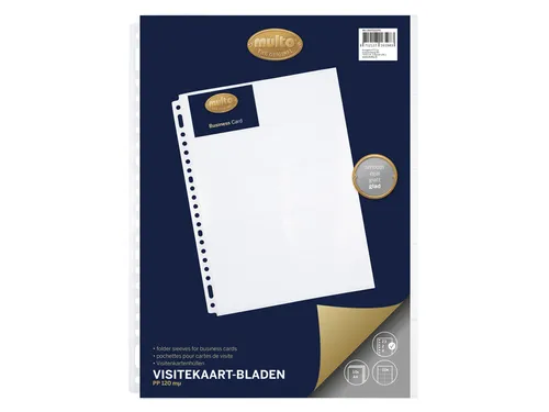 Showtas Multo A4 23-gaats PP voor 10 visitekaartjes