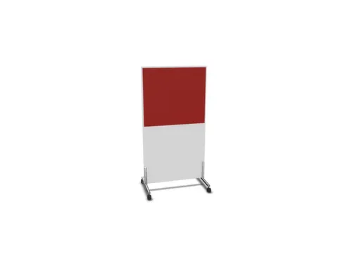scheidingswand,HxB 1545x800mm,Bl-wit,BN4011-rood