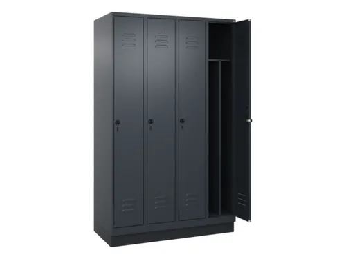 locker voor scheiding van kleding,HxBxD 1950x1200x500mm,4vak