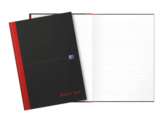 Cahier Oxford Black n’ Red A4 96 feuilles ligné assorti