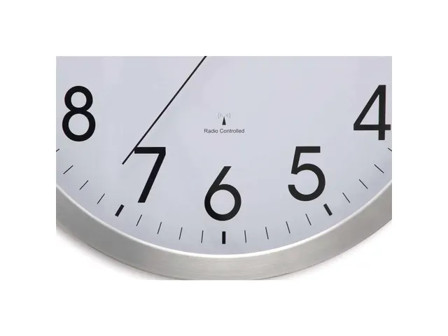 Wandklok MAUL Move RC Ø40cmxx4.5cm aluminium/wit incl.batterij
