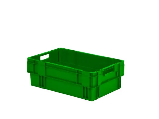 Euronorm Draaistapelbak Pp Hxlxb 210X600X400Mm 38L Groen