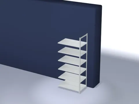 dossierstelling,aanbouwveld,HxBxD 2200x1000x600mm,vaklast 90kg