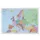 Kaart van Europa 67x97cm cm met ophangkoord