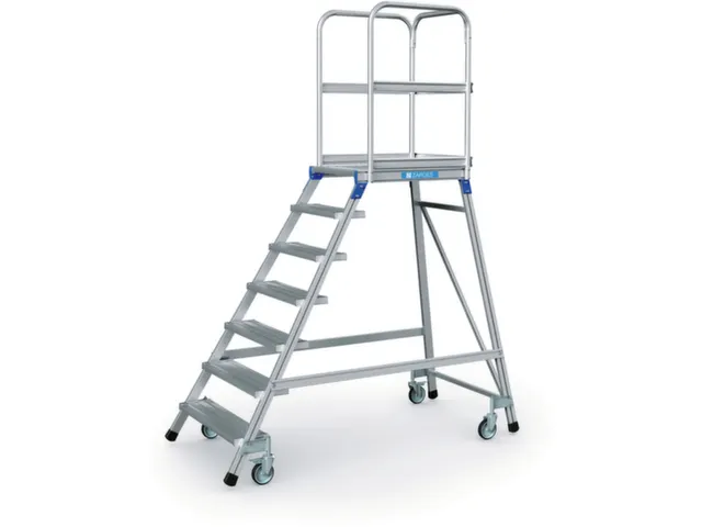 Bordestrap Aluminium Bordes 1680x 600x 800mm 7treden Aluminium