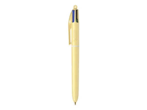 Balpen Bic 4-kleuren M pastel assorti