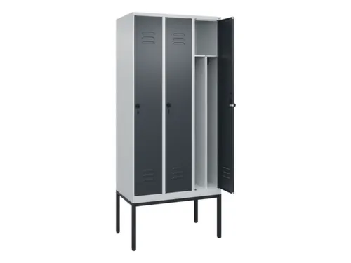 locker voor scheiding van kleding,HxBxD 2120x900x500mm,3vak