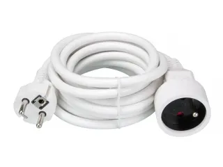Verlengkabel - 3 M - Wit - 3g1.5 - Penaarde Schuko - 3