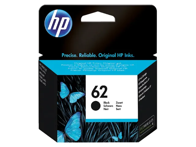 HP 62 Inktcartridge Zwart C2P04AE Origineel