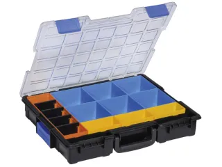 Assortimentskoffer,type 3,HxBxD 76x440x335mm,kunststof,koffer zwart - 2