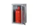 gasflessenkast,v. 1x11kg fles,HxBxD 750x460x400mm,m. dak,vleugeldeur
