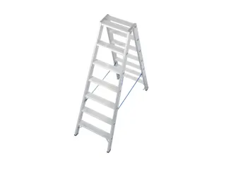 Lichte Universele Trapladder Tweezijdig L 1 64m H 1 29m 2x7treden - 3