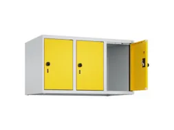 opzetkast,v. locker,3vak.,vak B 300mm,HxBxD 500x900x500mm,draaigrendel