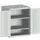kast met geperforeerde platen,HxBxD 1000x800x650mm,2xStalen bodem