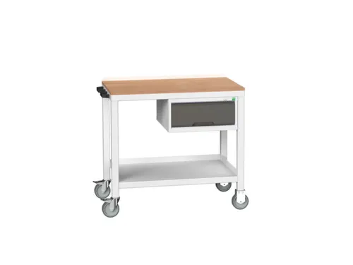 werkbank,verrijdbaar,HxBxD 930x1000x600mm,multiplexblad