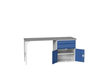 werkbank,HxBxD 930x2000x600mm,linoleumblad,2voeten/1container - 1