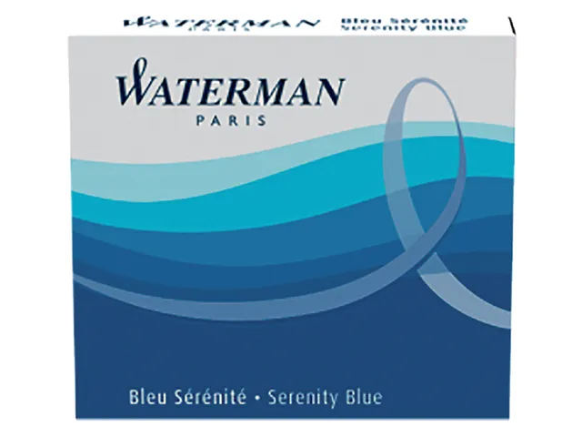 Inktpatroon Waterman lang Florida Blauw 8 stuks