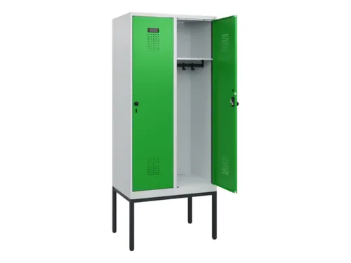 schoollocker,HxBxD 1950x800x500mm,2vak,vak B 400mm,draaigrendel