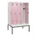 locker met bank,HxBxD 1950x1200x815mm,4vak,vak B 300mm,draaigrendel