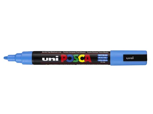 Verfstift Posca PC5M Medium Punt 1,8-2,5mm Hemelsblauw