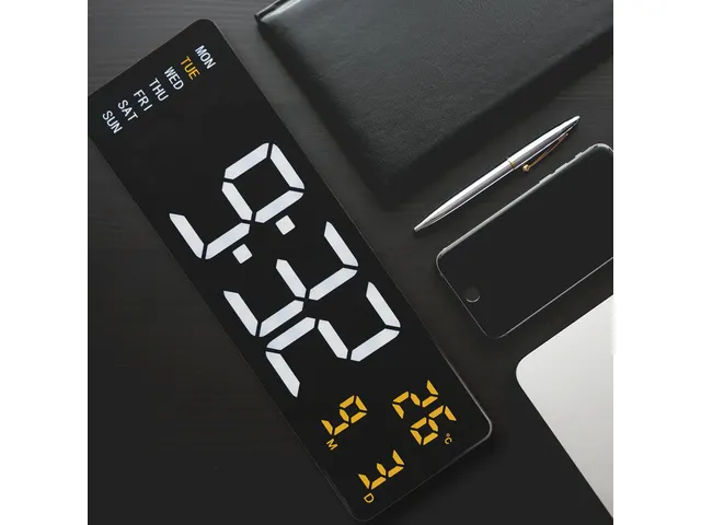 Wandklok NeXtime Super Digi 38,8 x 12,9 cm