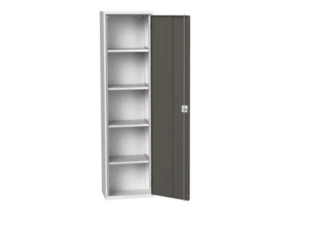 universele kast,HxBxD 2000x525x350mm,4xStalen bodem,draaigrendelslot