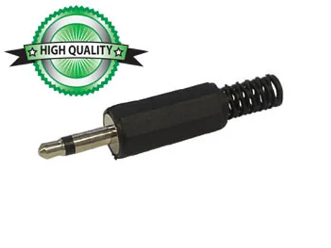 Mannelijke 3.5mm Mono Jack - Plastic - Zwart