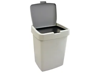 Afvalbak Delta Grijs Klepdeksel 10 Liter - 3