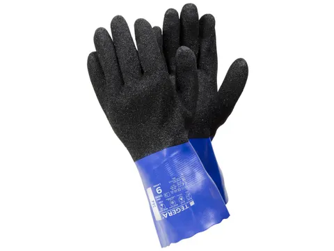 Gants en PVC Tegera 12930, revêtement PVC, taille 11, les 12 paires