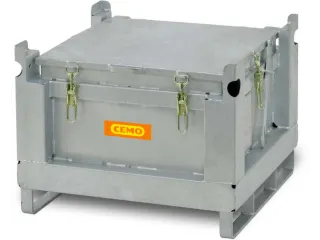 lithium-ion opslagcontainer,120l,HxBxD 580x715x715mm,vuurverzinkt - 3