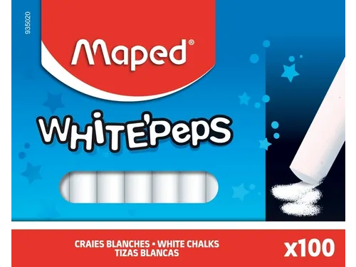 Schoolbordkrijt Maped White'Peps doos à 100 stuks wit