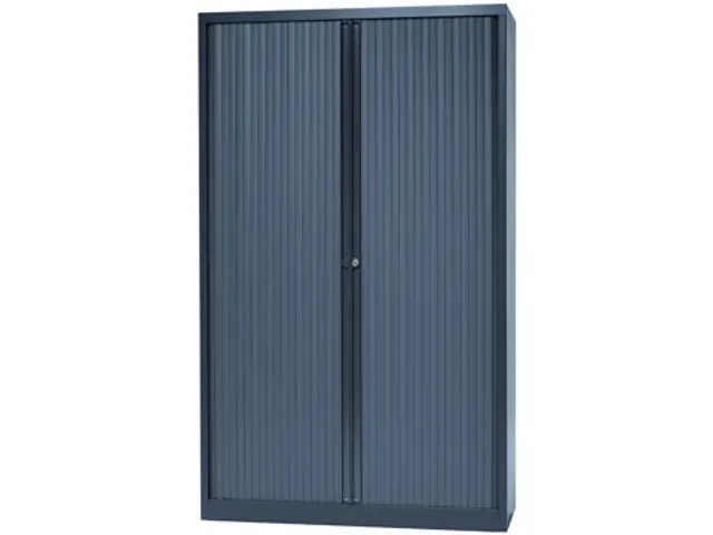 Bisley Roldeurkast Antraciet 198x120x43 (Hxbxd)