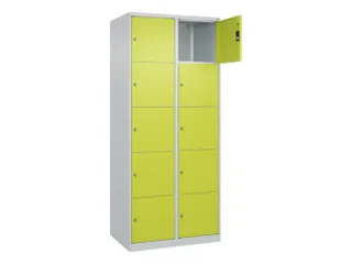 lockerkast,HxBxD 1850x800x500mm,2x5vakken,vak B 400mm,cil.-slot - 1