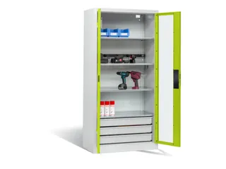 acculaadkast 1950x930x500mm 5stekkerdozen 230V cil.-slot RDS1108060 - 2