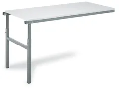 ESD-aanbouwelement voor montagetafel 650-900x1500x700mm RAL7035
