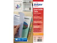 *Insteekhoes Avery A4 met extra grote tabs PP 0.18mm assorti