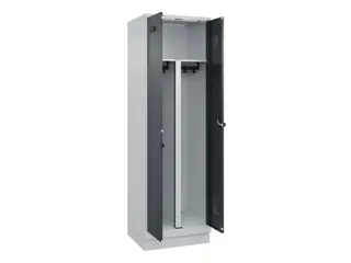 PBM-locker,HxBxD 1950x600x500mm,2vak,vak B 300mm,draaigrendel - 1