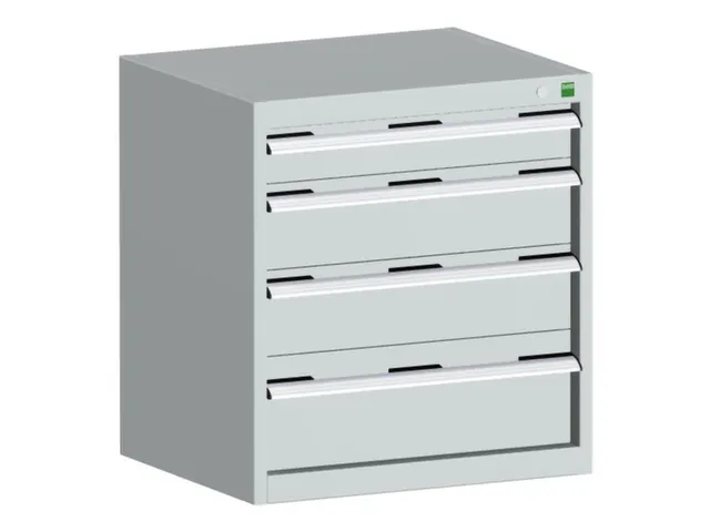 ladekast HxBxD 700x650x650mm 5laden romp RAL7035 front RAL7035