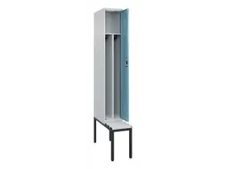 locker met bank,voor scheiding van kleding,HxBxD 2120x300x815mm,1vak