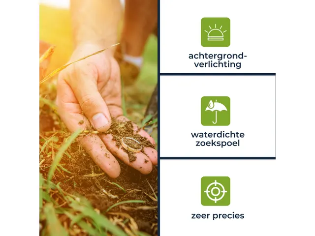 Metaaldetector Premium Zoekdiepte 25cm