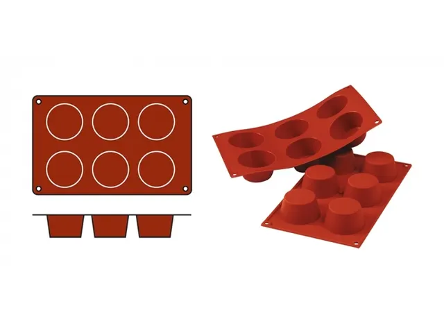 Silikomart Siliconen 1/3 GN Bakmat SILICON FLEX Muffin SF023