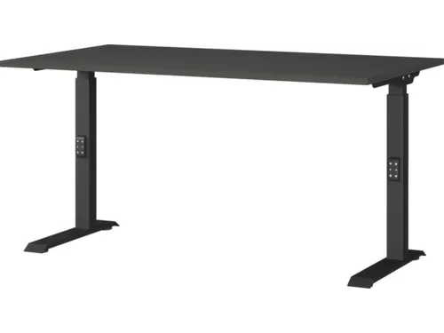 In hoogte verstelbaar bureau,HxBxD 680-910x1400x800mm,blad grafiet