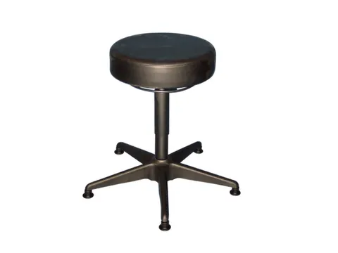 Esd Draaikruk Glijders Zitting 380-520mm Kunstleer Zwart Gasveer