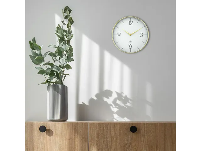 Horloge murale NeXtime Finesse Ø30,5cm or