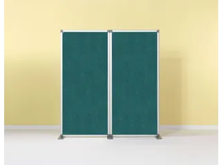 Scheidingswand Prikbord Camira 110x80cm dubbelzijdig groen-blauw - 1