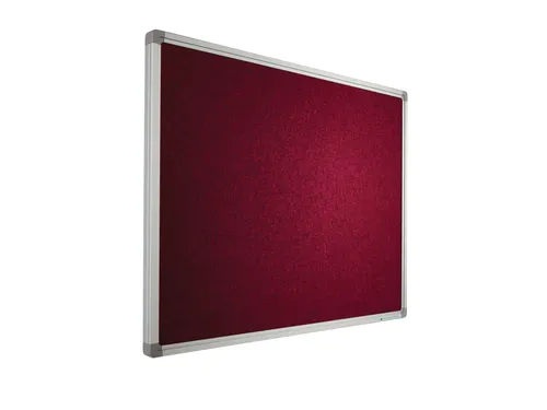 Prikbord 90x120cm Donkerroze Accent Softline Profiel 16mm