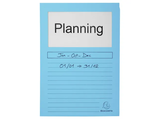 100 venstermappen SUPER 160g/m2 22x31cm Lichtblauw