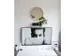 Horloge murale NeXtime 'Bella Mirror' Ø50cm bois/miroir blanc