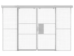 dubbele schuifdeur,v. scheidingswandsysteem,HxB 2200x1900mm,hangslot
