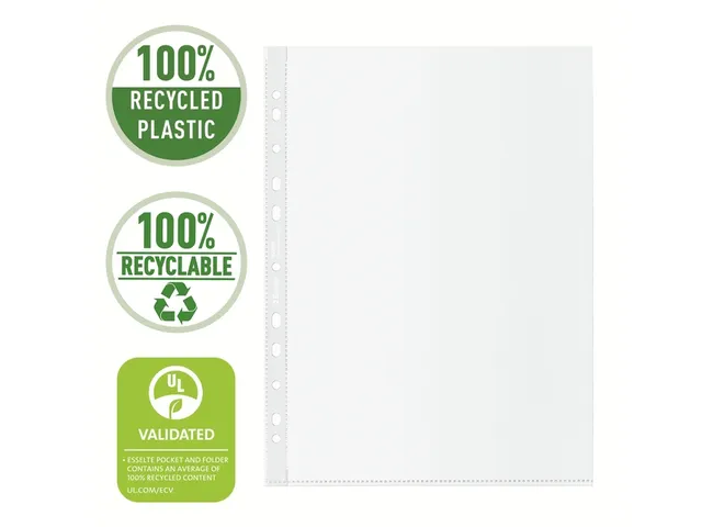 Showtas Esselte A4 11-gaats 100% gerecycled PP transparant